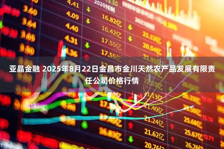 亚晶金融 2025年8月22日金昌市金川天然农产品发展有限责任公司价格行情